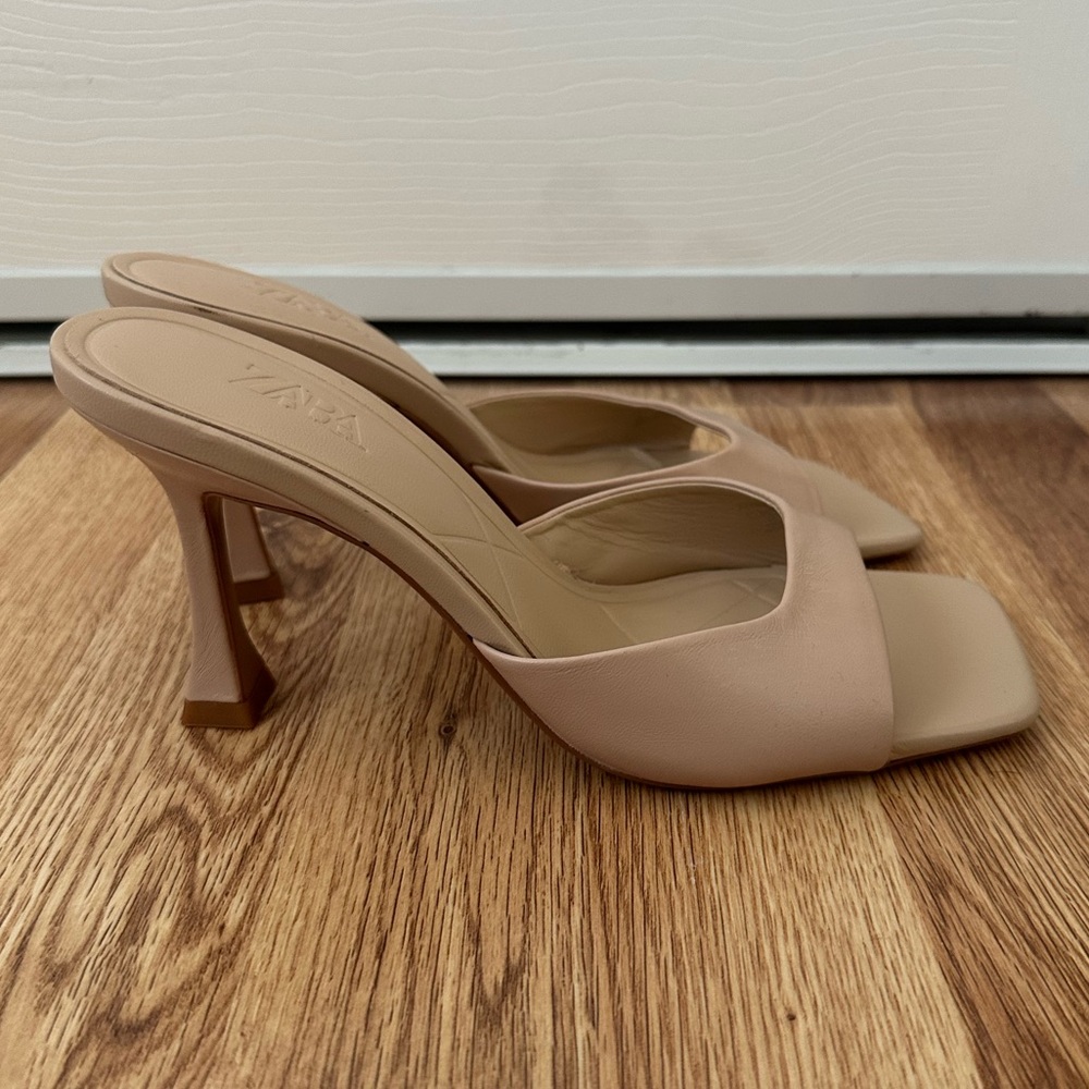 Zara Mule Heeled Sandals - Picture 3 of 3